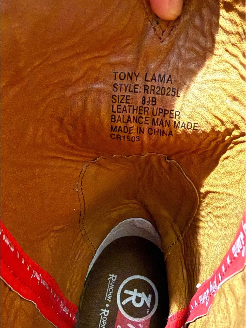 Tony Lama Women’s Western Cowboy Boots Size 8.5